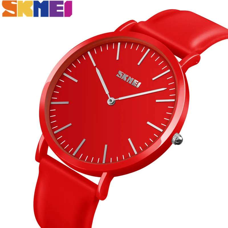 SKMEI Для женщин кварцевые часы моды мужчин пары спортивные Повседневное время