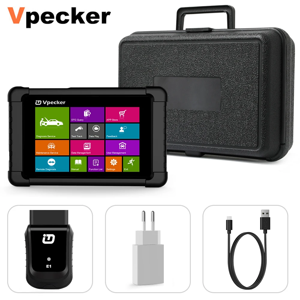 Vpecker E1 полный Системы OBD2 Диагностика WiFi сканер подушка безопасности abs SAS EPB Сброс
