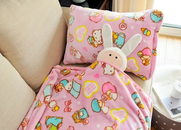 1 шт. мягкая плюшевая наволочка с рисунком My Melody angel хлопок одна подушка покрывало