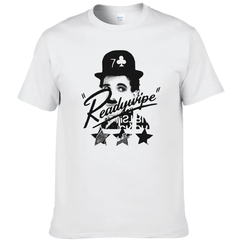 Мужская хлопковая футболка с коротким рукавом принтом и принтом|fashion tees|t shirt