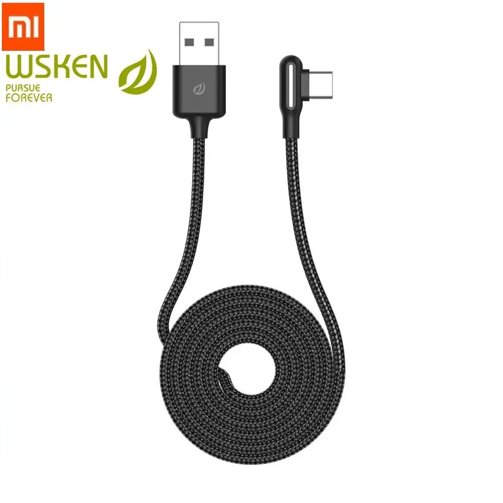 Xiaomi Wsken 3A USB Type C Быстрая зарядка кабель c для передачи данных Android зарядное