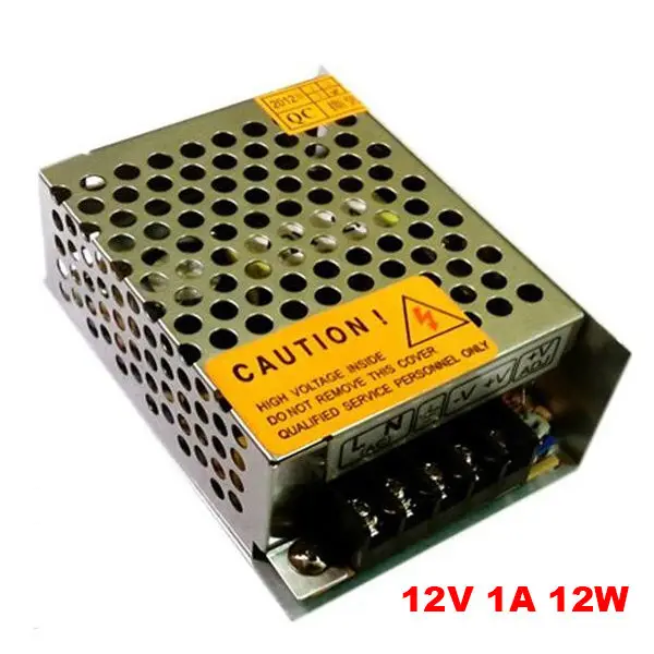 

switching mode dc 12V 1A led power supply 12V led driver power AC 110V 220V to 12V light transformer for led strip module light