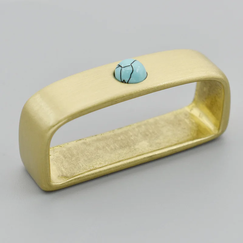 Позолоченный Металл Твердый латунный ремень петля для ремня Ремень Пряжка Петля