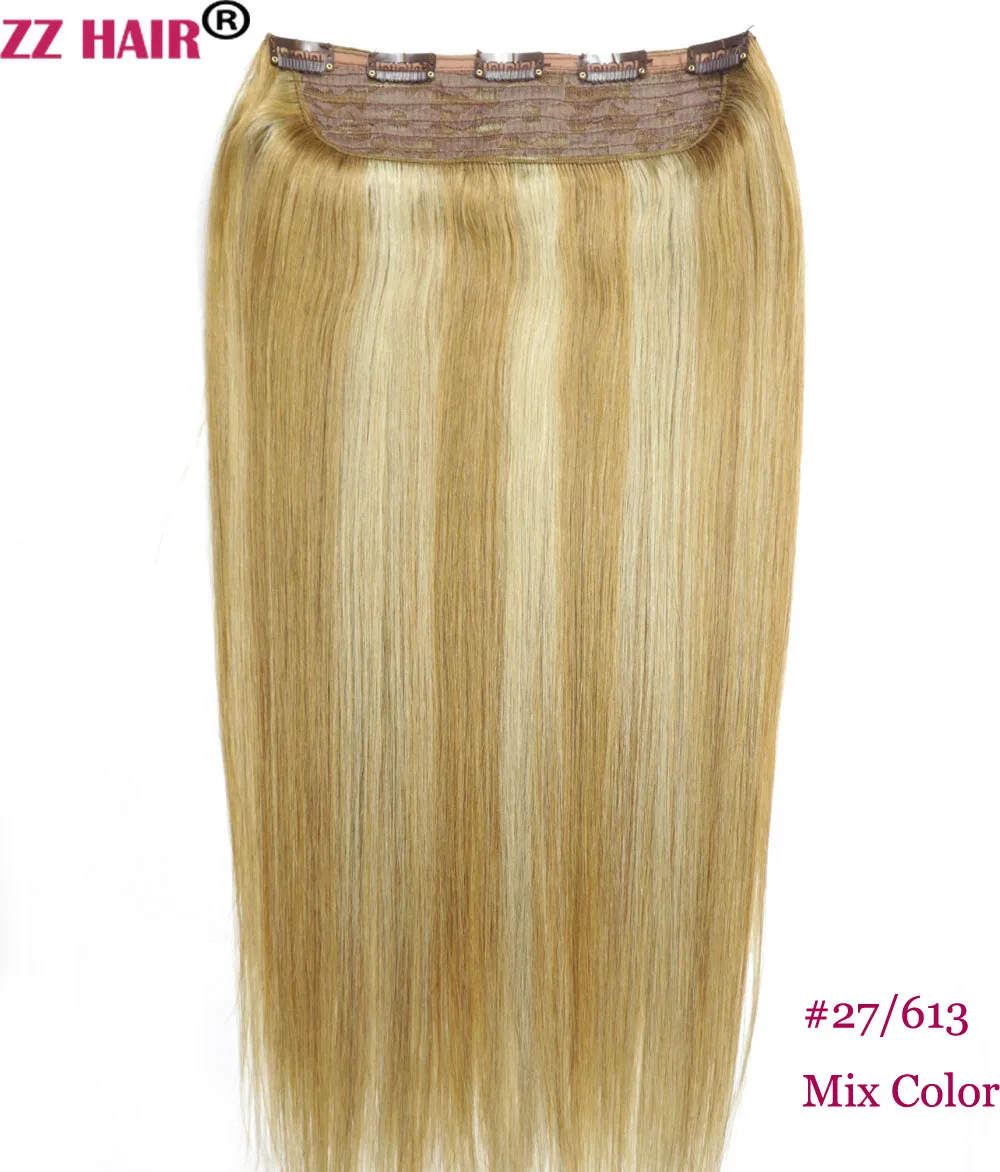 ZZHAIR 80 г 100 г 1" 18" 2" Искусственные волосы одинаковой направленности волос один кусок набор 5 зажимов в человеческие волосы для наращивания 1 шт Натуральные Прямые