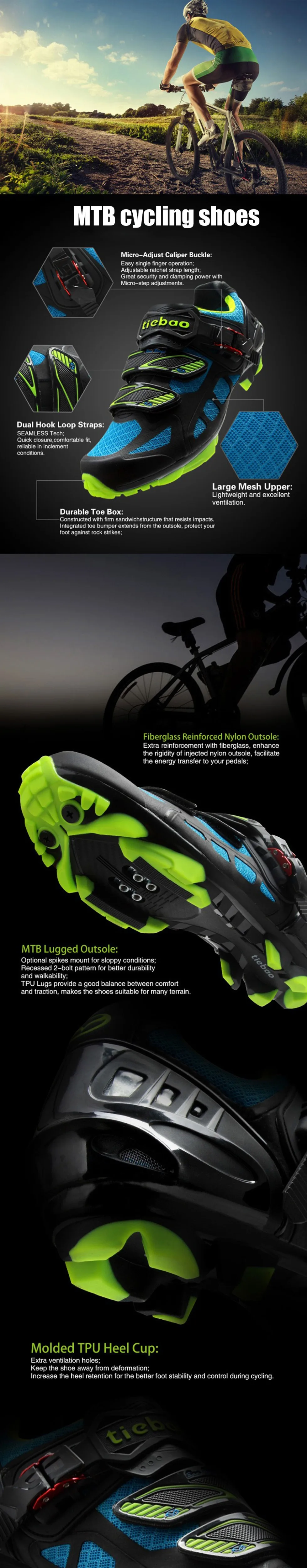 TIEBAO профессиональная обувь для велоспорта Sapatilha Ciclismo Mtb обувь мужская обувь для горного велосипеда обувь для езды на велосипеде уличные спортивные кроссовки