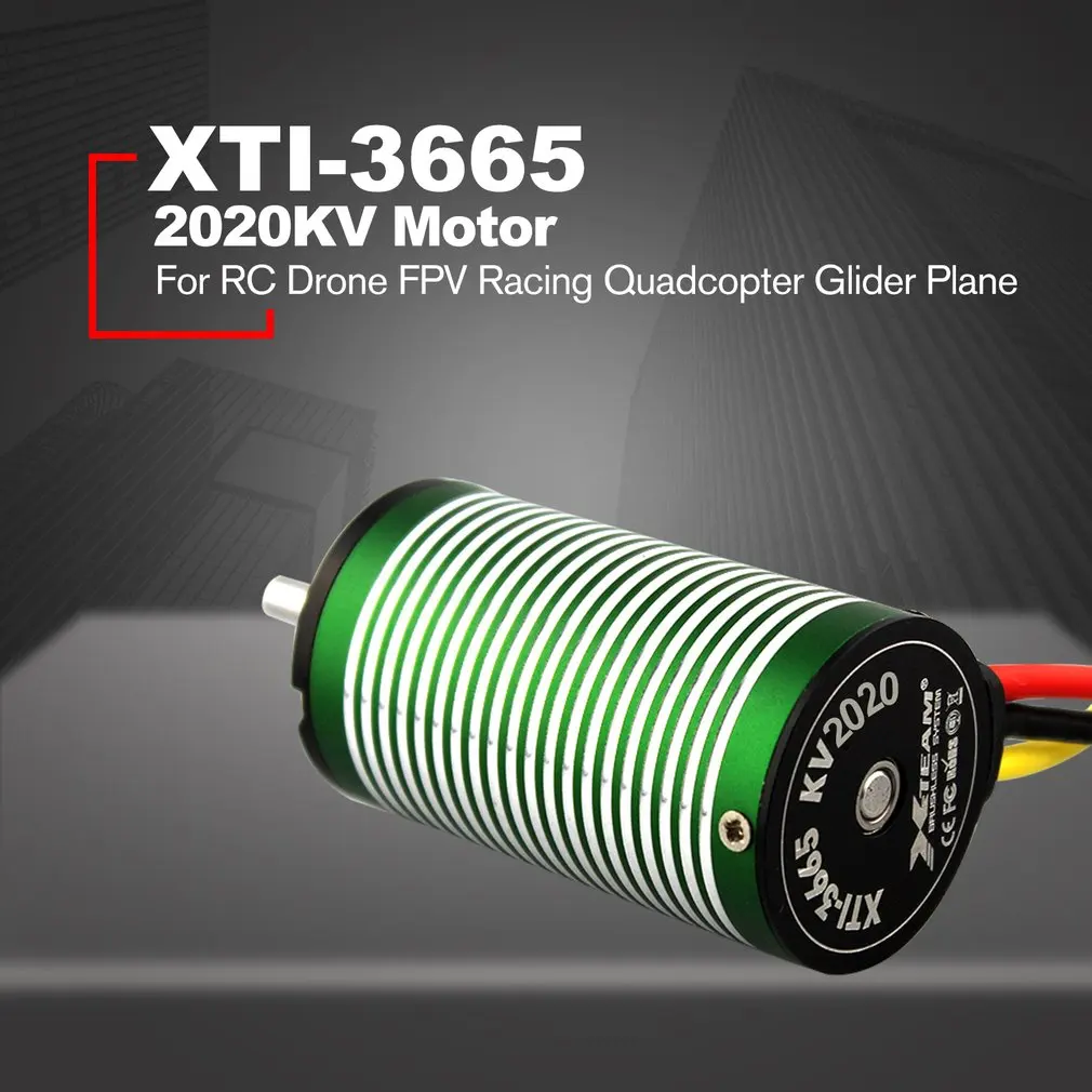 2020KV Motor X-TEAM XTI-3665 3190/2680/2300/2100//кв бесщеточный двигатель для радиоуправляемого дрона FPV гоночный Квадрокоптер планер Запчасти для самолетов - Цвет: 2020KV Motor