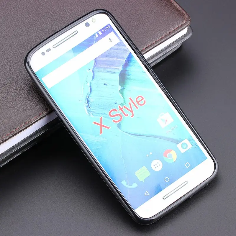 Черный гелевый ТПУ тонкий мягкий силиконовый чехол-накладка для Motorola Moto X style(5,7 дюйма)/Moto X Pure Edition XT1572 XT1570
