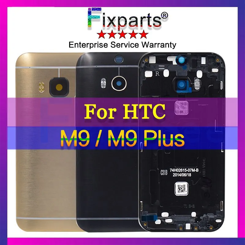 Новая Крышка батарейного отсека для HTC M9 задняя крышка корпус с объективом камеры