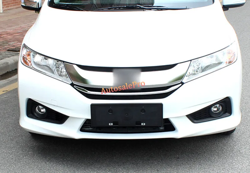 Для Honda City Sedan 2014 2015 2016 хромированный передний центральный решетчатый гриль U