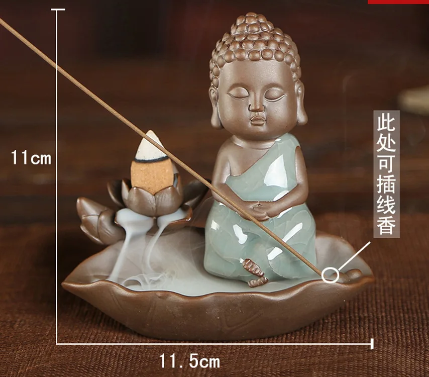 Домашний декор буддизм Маленький Будда монашеские благовония палка горелка пуля
