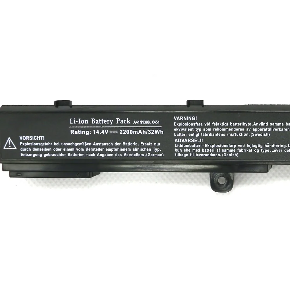 Новый OEM 14 4 В 2200 мАч 32Wh A41N1308 X451 ноутбука Батарея для ASUS R505CB SB51 CB X552C|Аккумуляторы