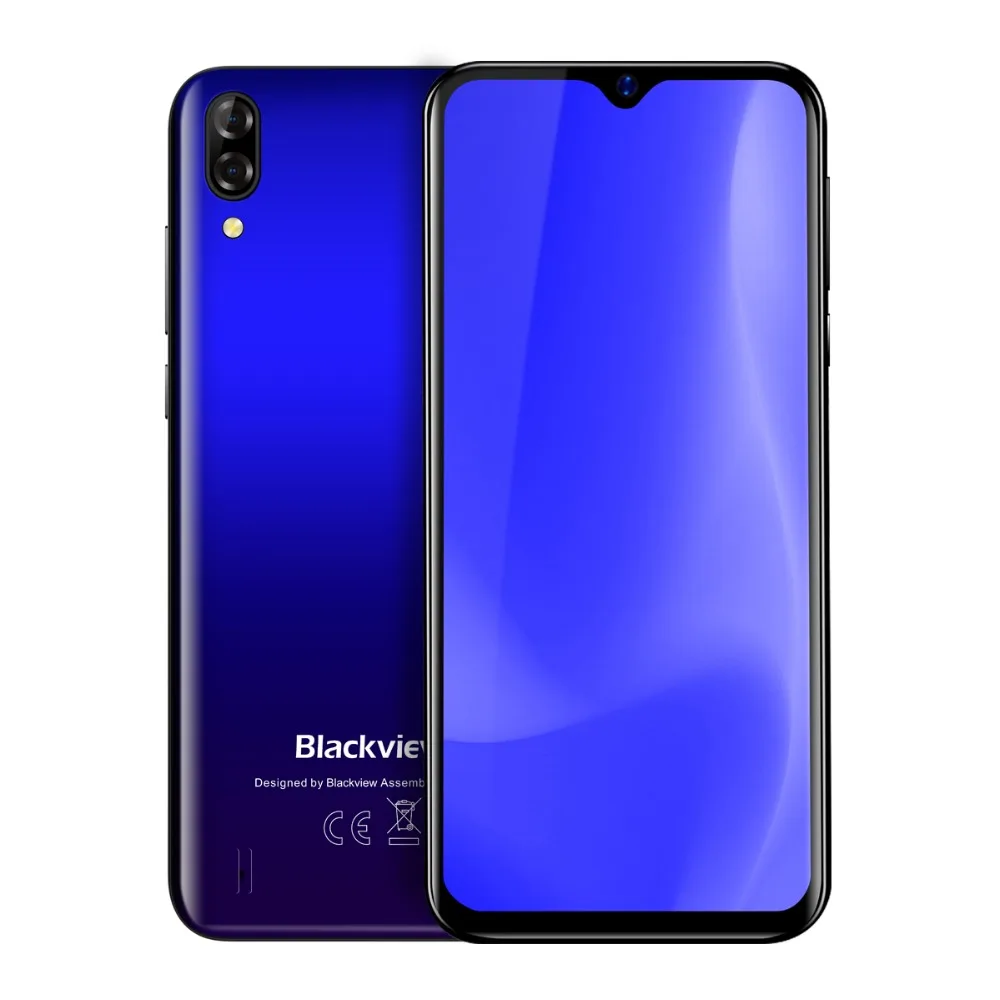

Blackview A60 3G Mobile Phone Android 8.1 Smartphone Quad Core 4080mAh Cellphone 2GB+16GB 6.1 inch 19.2:9 Screen Dual Camera