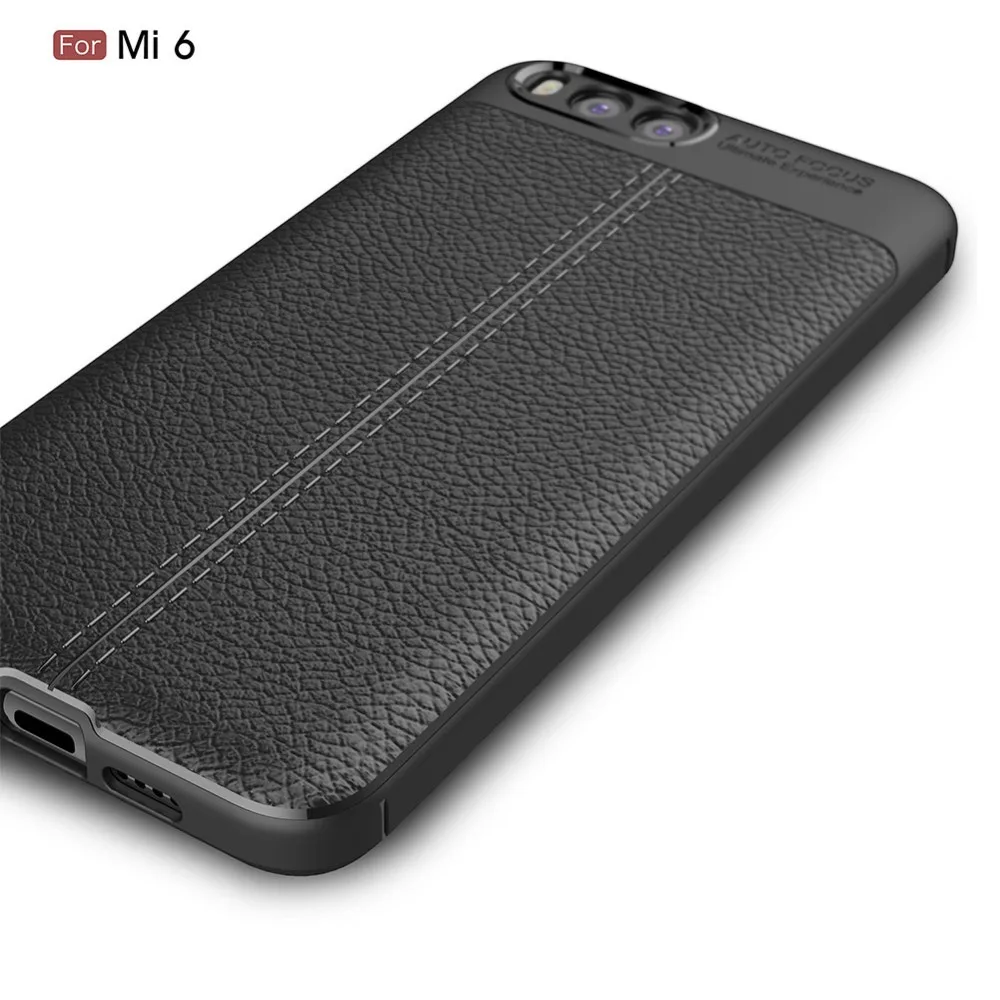 Чехол для смартфона Xiaomi MI 6 мягкий силиконовый чехол из углеродного волокна и ТПУ