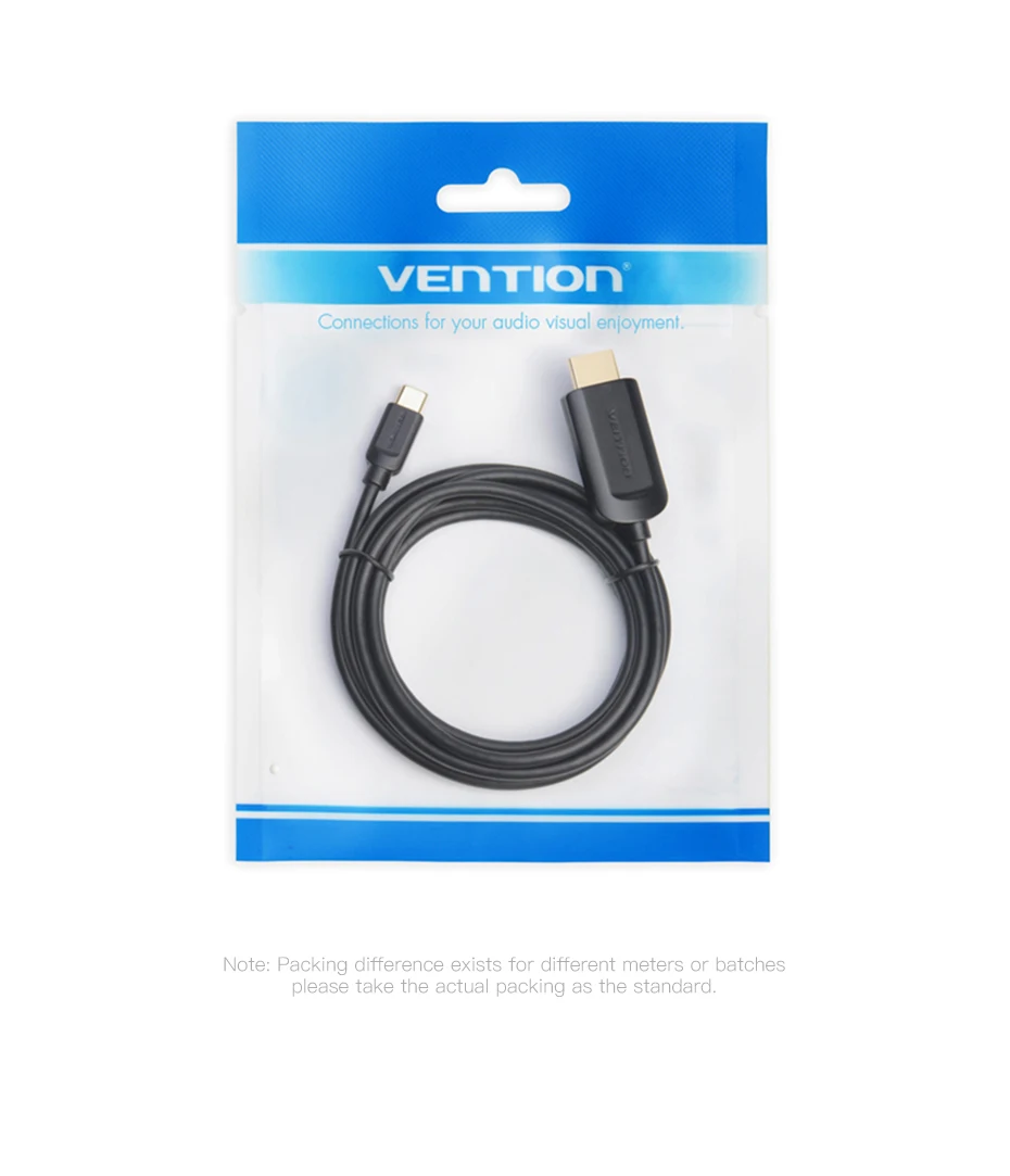Vention USB C HDMI 4K type C-HDMI кабель HDMI адаптер для huawei P20 mate 10 Pro MacBook Pro воздушный iPad Pro Thunderbolt 3 1 м 2 м