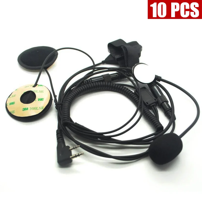 XQF 2 Pin PTT мотоциклетный шлем гарнитура для BAOFENG UV-5R двухстороннее радио CB Ham