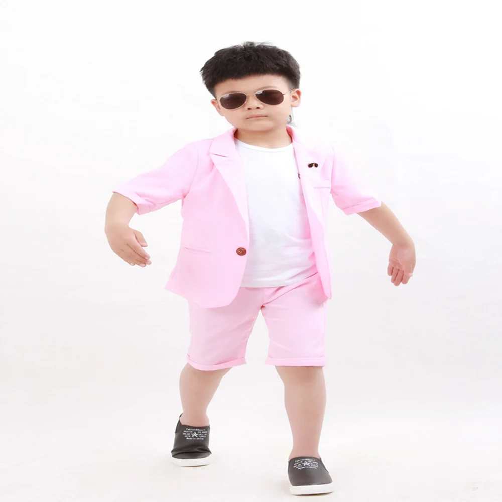 Brand Summer Baby Boys Birthday Dress Formal Suit Jacket Pants Gentleman Blazer Wedding Party Costume Clothes Set F7 | Детская одежда и