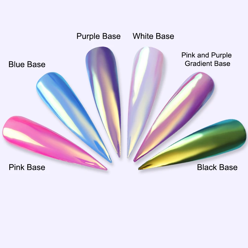 1 коробка пудра для ногтей с неоновым эффектом Хамелеон Блестящий зеркальный