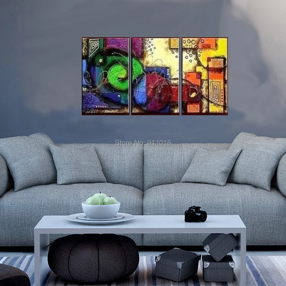 

Hang Abstract Group Of Paintings Hand Painted Wall Painting Home Decor Oil Painting On Canvas Pictures For Living Room Craft