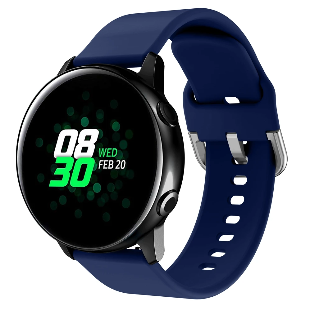 20 мм силиконовый ремешок для Garmin Vivoactive 3 Music/Vivoactive 3 SmartWatch пояс умные часы чистый цвет часы ремешок
