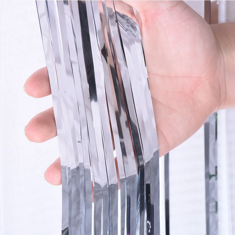 1*2 метра дождь Шелковый занавес Потяните цветок вечерние день рождения цвет