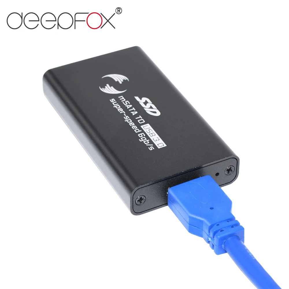 Диск SSD DeepFox с mSATA на USB 3 0 2 5 дюйма внешний портативный корпус для мобильного