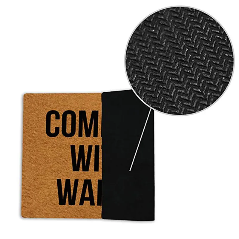 Напольный коврик входной возврат с ордером дверной нескользящая резиновая