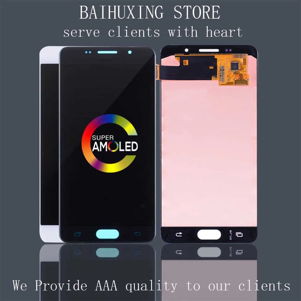 Amoled 5 2 &quotОригинальный Для Samsung Galaxy A5 2016 A510 ЖК-дисплей с сенсорным экраном