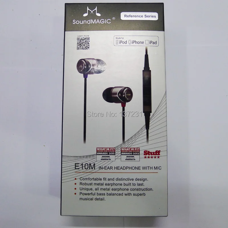 Шумоизоляционные наушники SoundMAGIC E10M с микрофоном дистанционное управление