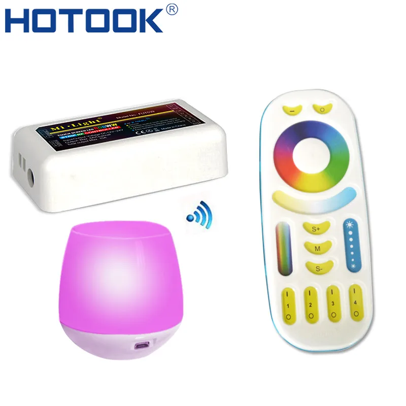 Hotaked 2 4G светодиодный контроллер milight RGBW RGB + CCT RF сенсорный пульт дистанционного