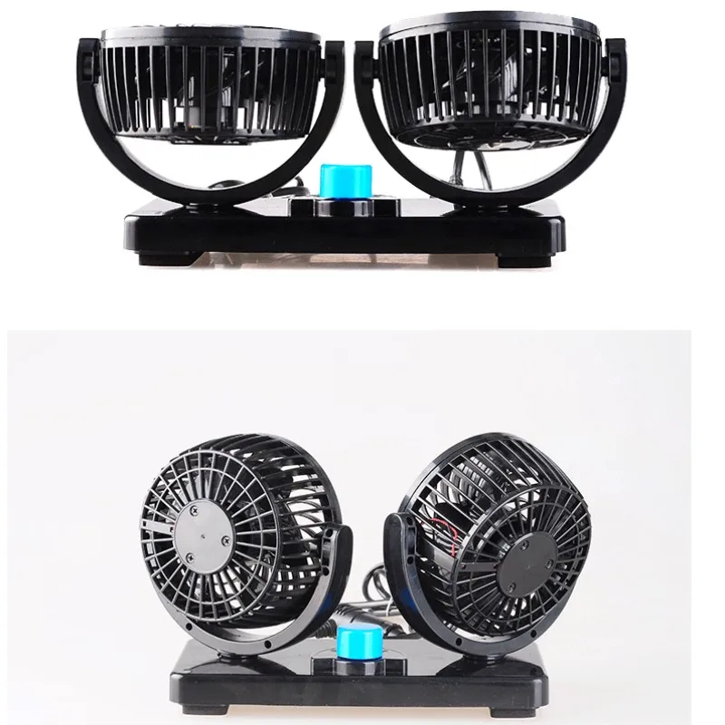 car electric fan double sides cooler big power can shake head 24/12v | Автомобили и мотоциклы