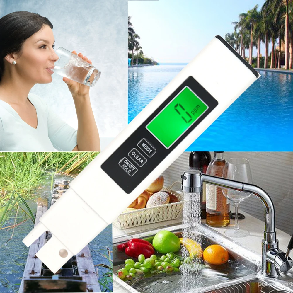 ЖК Цифровой измеритель TDS цифровой тест качества воды er EC фильтр для измерения