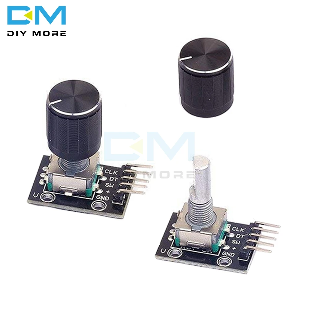 5 шт. KY-040 360 градусов Поворотный модуль кодировщика для Arduino макетной платы кирпичный переключатель с контактами с половинными отверстиями