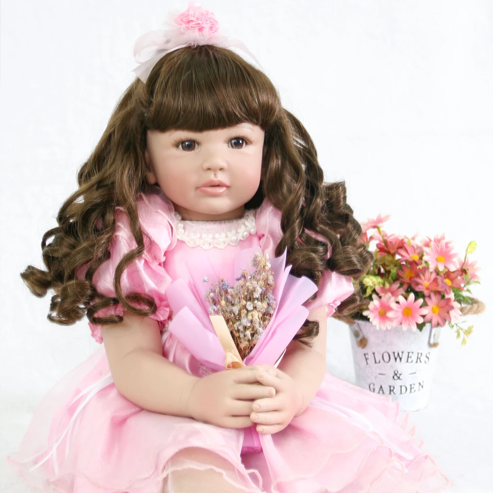 Новые локоны силиконовые Reborn girl Boneca Realista красивые куклы принцессы для детей