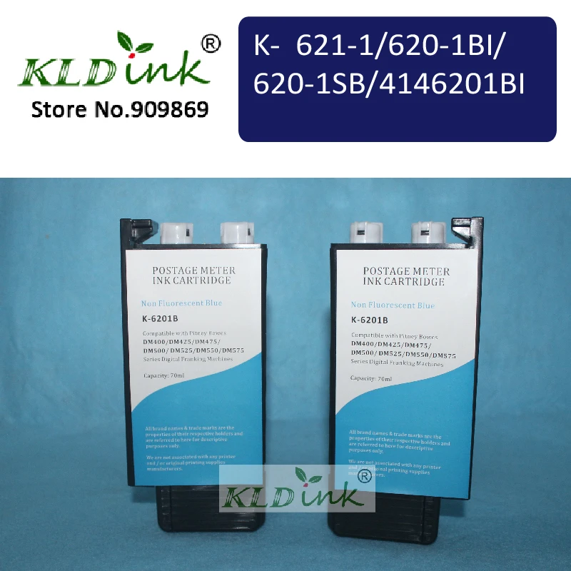 Совместимый картридж с голубыми чернилами Pitney Bowes 621 1 DM400 DM500 DM550 DM525 DM575 Secap DP500 DP550|ink