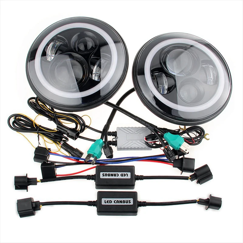 Tripcraft 2 ШТ. 7 &quot40 Вт Чипы СВЕТОДИОДНЫЕ Фары для Jeep CJ/Wrangler JK Привело Вождения Свет Land