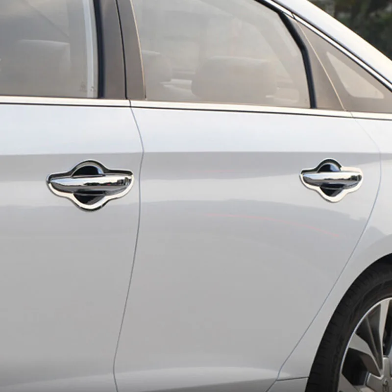 Для Hyundai девятый sonata 2015 2016 2017 ABS Хромированная Тюнинг автомобилей тела