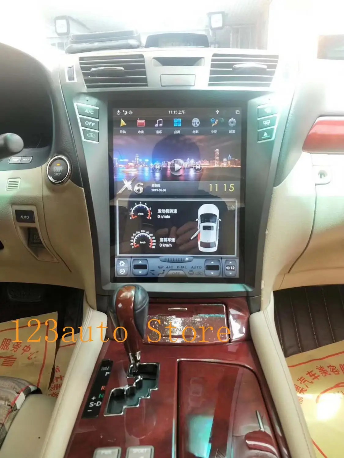 12 1 ''вертикальный стиль Android 9 0 автомобильный DVD GPS навигатор для lexus LS LS460 LS600 2006