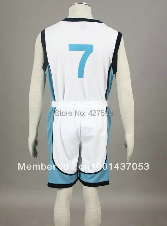 Белый костюм для косплея Kuroko no basuke Kise Ryouta баскетбольная майка костюмы на Хэллоуин