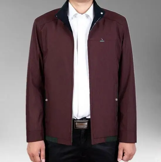 

HOT / Spring and Autumn Man New Stand Collar Fashion Jacket Leisure Large Size Coat L-6XL