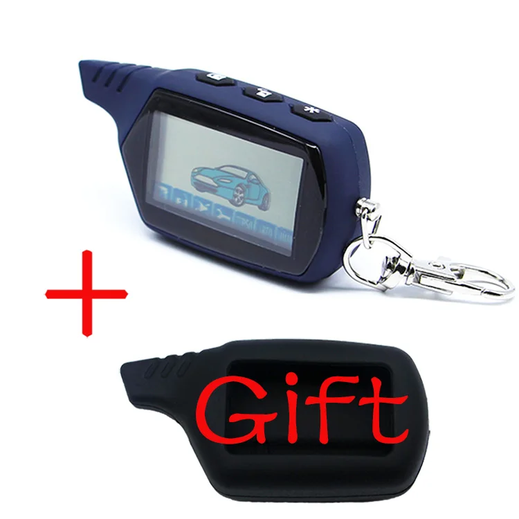 

10PCS A61 LCD Remote Control Key Fob for Russian Anti-theft Twage StarLine A61 engine starter two way car alarm system +Silicone