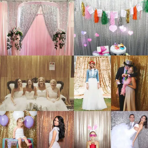 Фотофон с блестками 4 фута * 6 футов фольгированная занавеска дождь бахрома