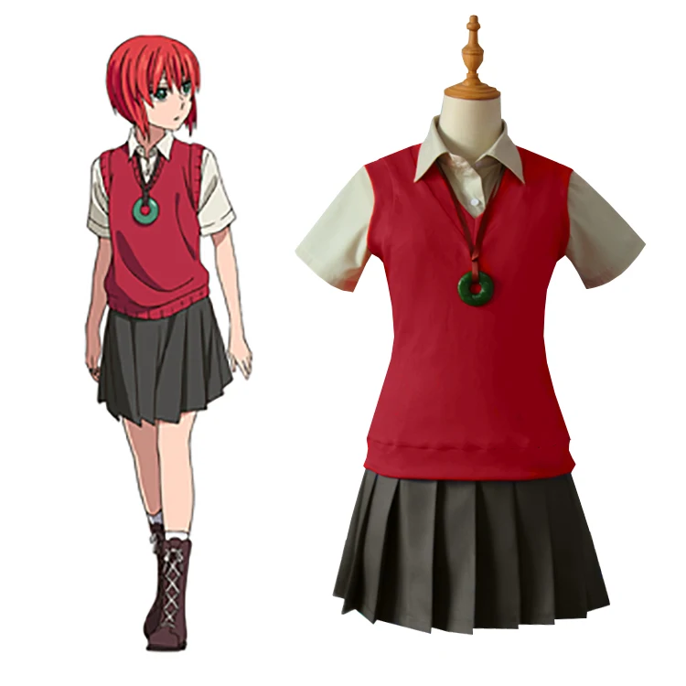 Аниме Маги Tsukai no Yome COS Chise Hatori Хэллоуин вечерние горничной мужские и женские Костюмы для косплея Бесплатная