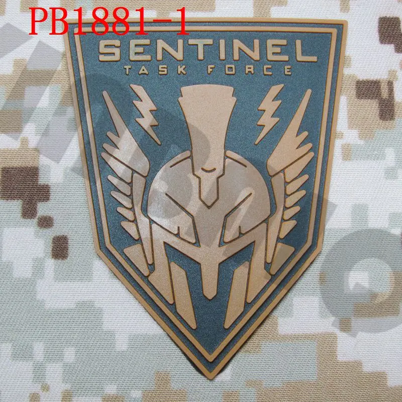 PB1881 Tan 3D ПВХ патч Advanced Warfare Сентинел TASK FORCE - Цвет: PB1881 Tan