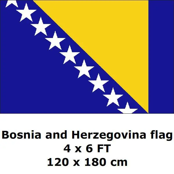 Флаги боснийского флага флаги боснийской и гервицы 10x6 футов 6x4 5x3 3x2 60x40 см 45x30 30x20