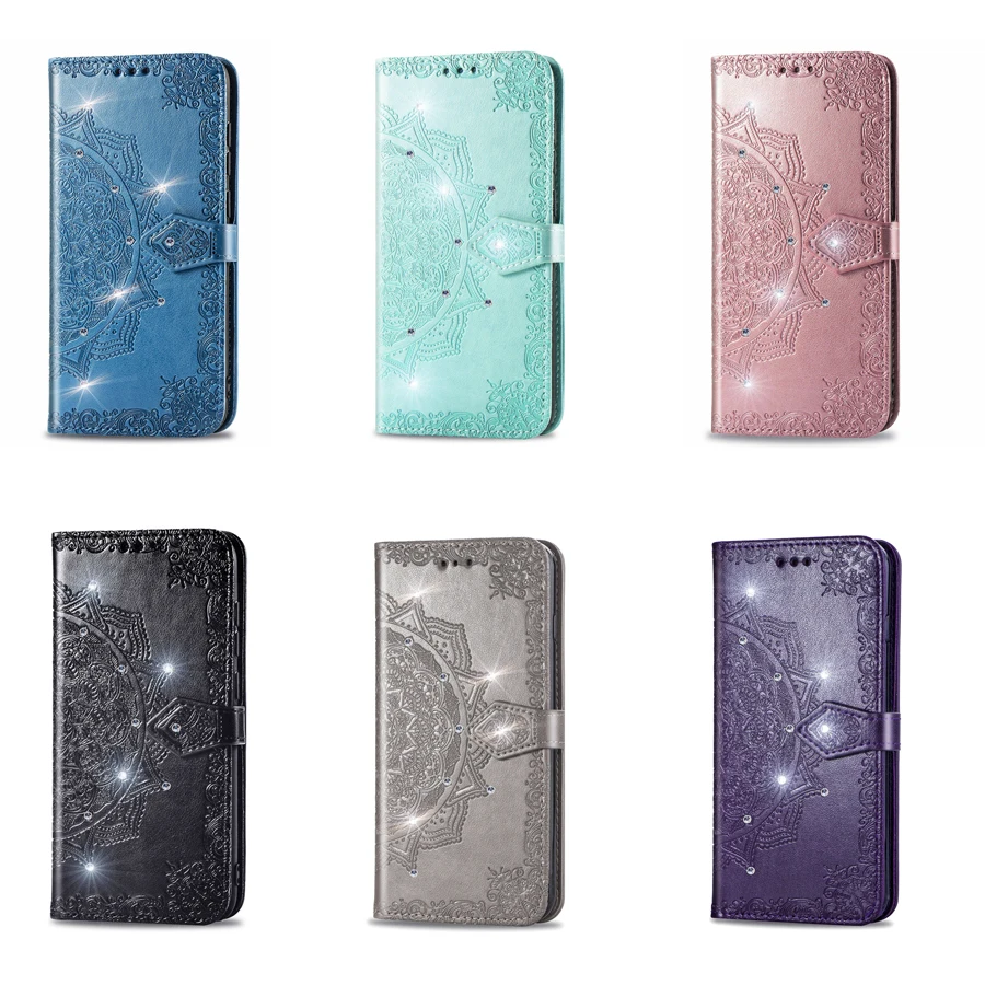 Mi 9 чехол на СПС Fundas xiomi Xiaomi mi 9 SE mi 9 mi 9SE чехол 3D Мандала горный хрусталь Coque Флип кожаный чехол для телефона