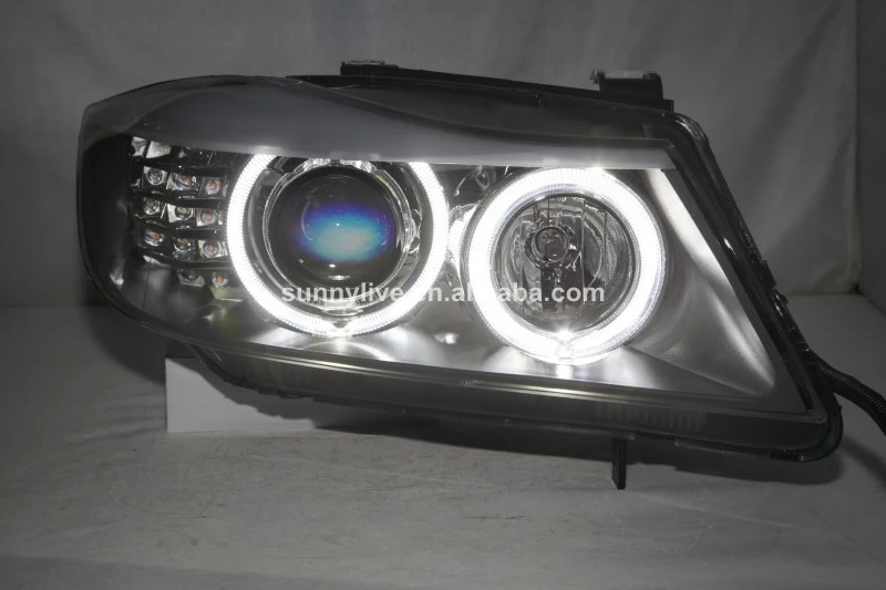 Для BMW E90 330I 320I 318i светодиодная фара ангельские глазки 2005 2008 года с комплектом