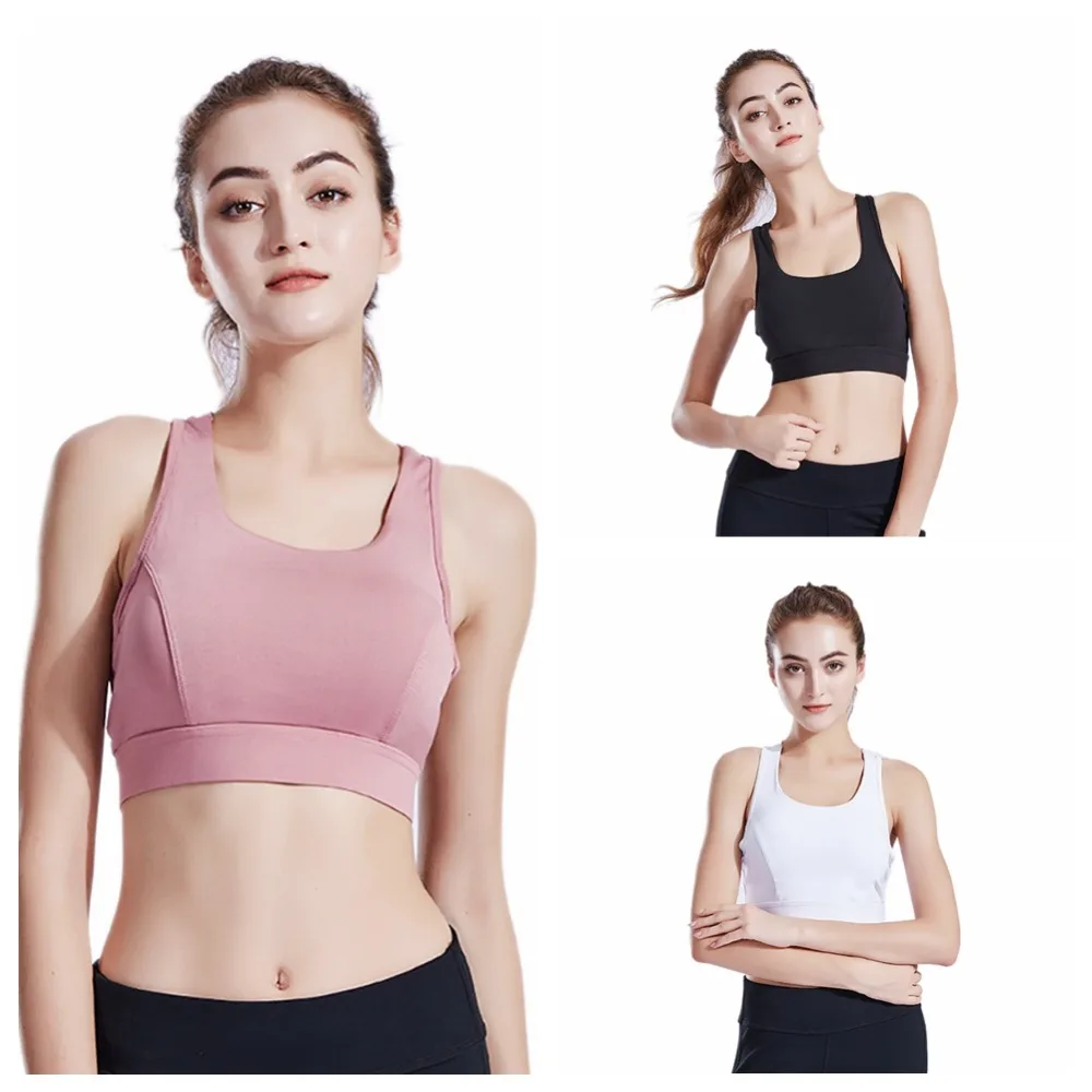 Push Up Vrouwen Спорт Спортивный бюстгальтер Топ Voor Фитнес Йога с перекрестными