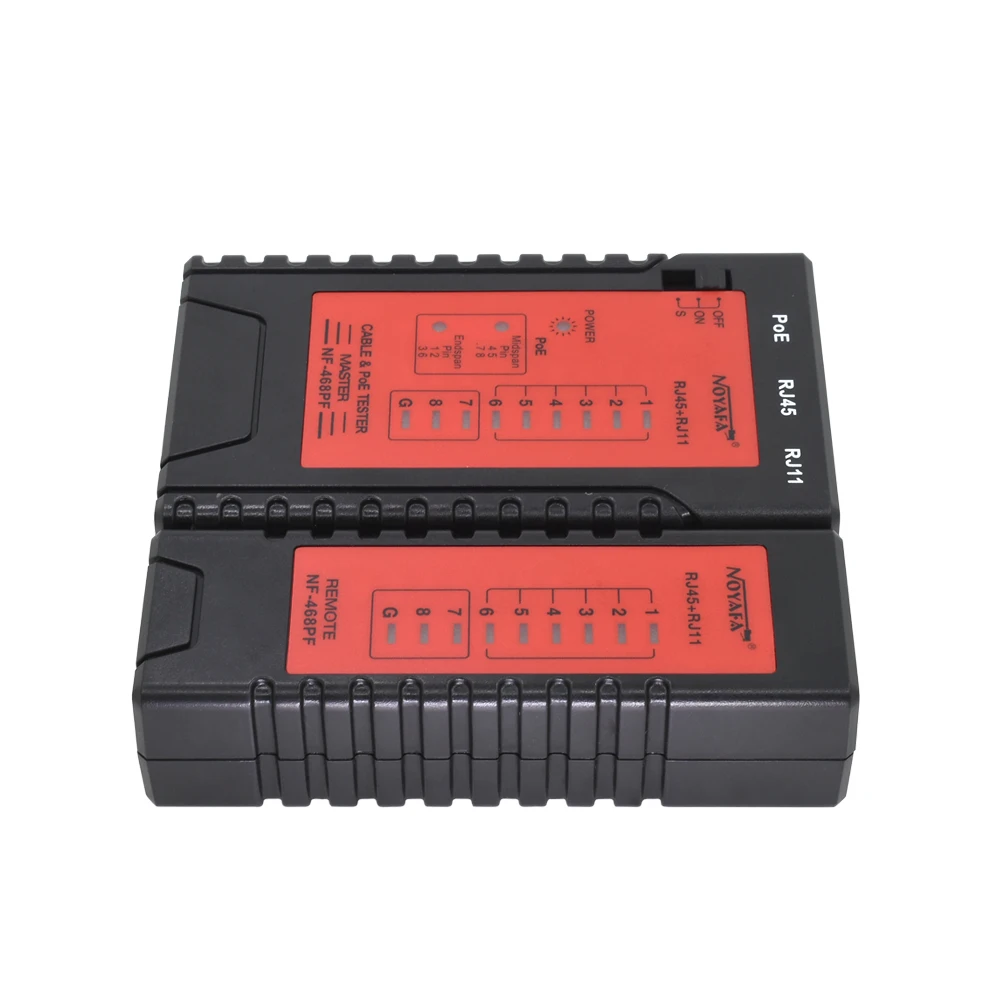 Noyafa NF 468PF тестеры кабеля POE проверка тестером на RJ11 & RJ45 кабель быстрого