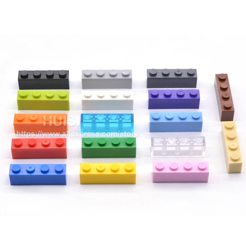 

1X4* DIY Educational Assembling Toy Plastic Base Building Blocks Bricks Small Paticles For Kids Gifts Learning Toys 100pcs/lot