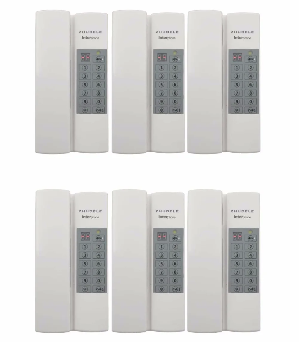 ZHUDELE многофункциональная Домашняя безопасность Interphone 6 сейфа пути аудио